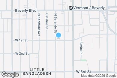 Map image of the property - Modern & Cozy Studios in Koreatown