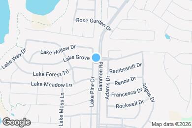 Map image of the property - 1605 Lake Pine Dr