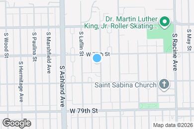 Map image of the property - 7716 S Bishop St