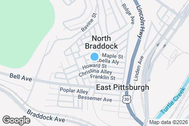 Map image of the property - 427 Howard St