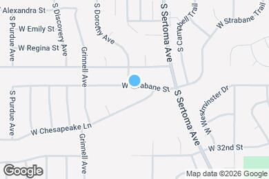 Map image of the property - Stunning 4-Bedroom 2-Bathroom Home with Fully Fenced Yard