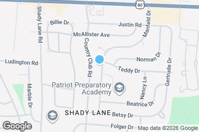 Map image of the property - 1221 Manfeld Dr
