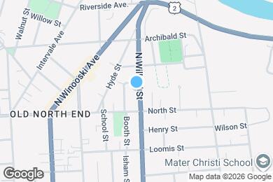 Map image of the property - 171 N Willard St
