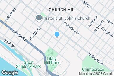 Map image of the property - 2710 E Grace St