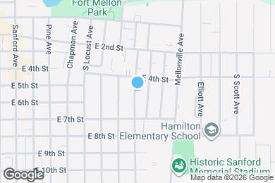 Map image of the property - 411 S Bay Ave