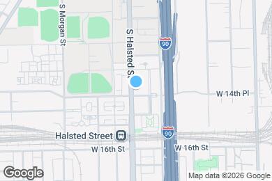 Map image of the property - 1431 S Halsted St