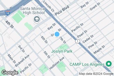 Map image of the property - Santa Monica Beach CoLiving