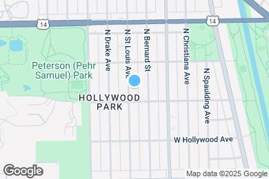 Map image of the property - 5819 N St Louis Ave