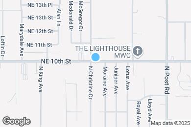 Map image of the property - 9600 NE 10th St