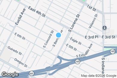 Map image of the property - 456 S Bernal Ave