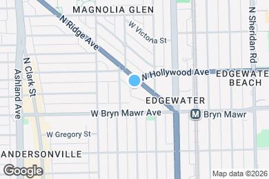 Map image of the property - 5666 N Ridge Ave