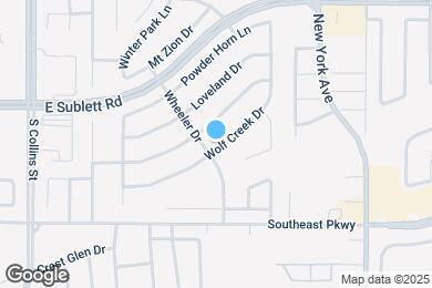 Map image of the property - 1603 Wolf Creek Dr