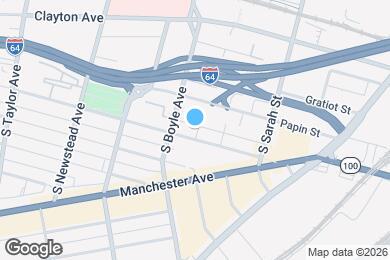 Map image of the property - 4233 Chouteau Ave