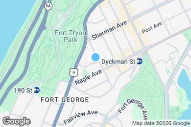 Map image of the property - 600 W 196th St