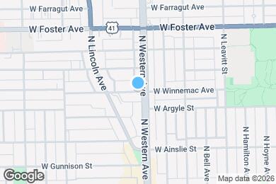 Map image of the property - 2410 W Winnemac Ave