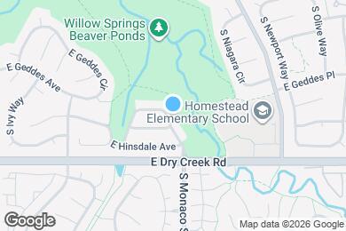 Map image of the property - 7394 S Monaco St