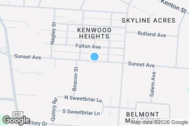 Map image of the property - 1737 Sunset Ave