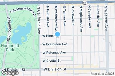 Map image of the property - 1349 N Washtenaw Ave
