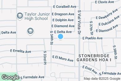 Map image of the property - 3439 E Pueblo Ave