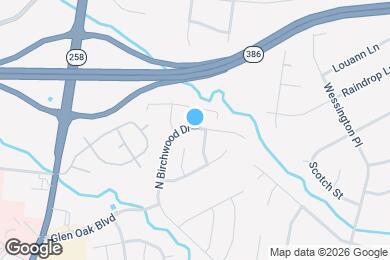 Map image of the property - 322 N Birchwood Dr