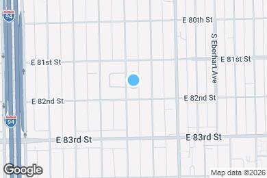 Map image of the property - 8145 S Prairie Ave