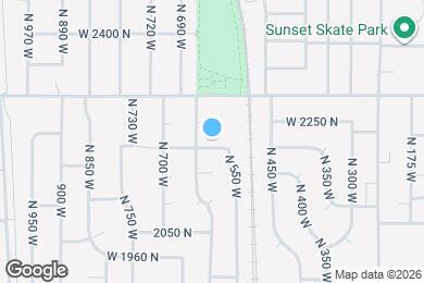 Map image of the property - 594 W 2200 N