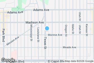 Map image of the property - 4525 Texas St