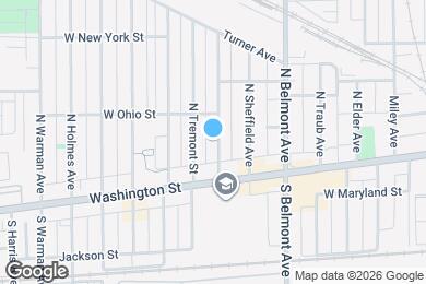 Map image of the property - 38 N Pershing Ave