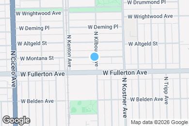 Map image of the property - 2416 N Kilbourn Ave