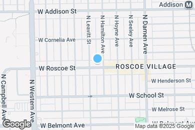 Map image of the property - 2138 W Roscoe St