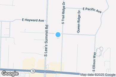 Map image of the property - 908 S Trail Ridge Dr
