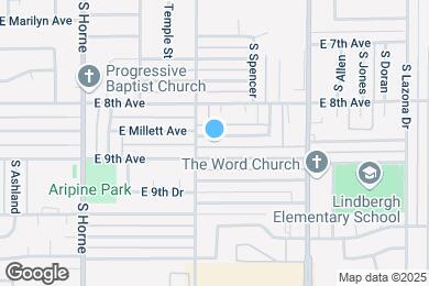 Map image of the property - 1021 E Millett Ave