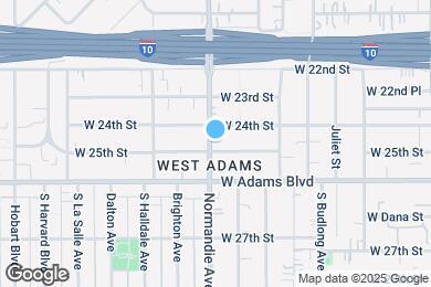 Map image of the property - 2458 S Normandie Ave