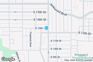 Map image of the property - 1206 Bridge Ave