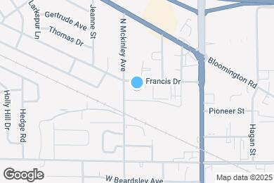 Map image of the property - 1001 Francis Dr