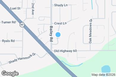 Map image of the property - 2185 Shady Acres Dr