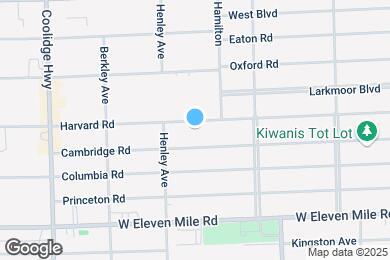 Map image of the property - 1997 Harvard Rd
