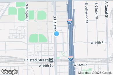 Map image of the property - 1421 S Halsted St