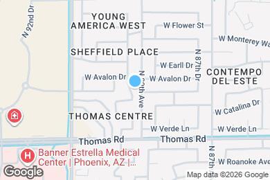 Map image of the property - 3017 N 89th Dr