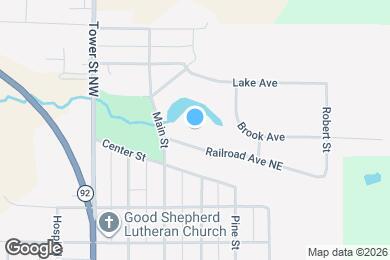 Map image of the property - 105 Railroad Ave NE