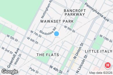 Map image of the property - 730 Woodlawn Ave
