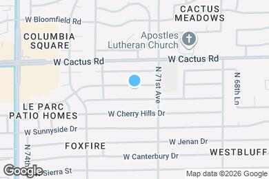 Map image of the property - 7141 W Paradise Dr