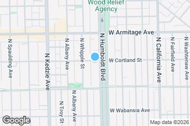 Map image of the property - 1856 N Humboldt Blvd