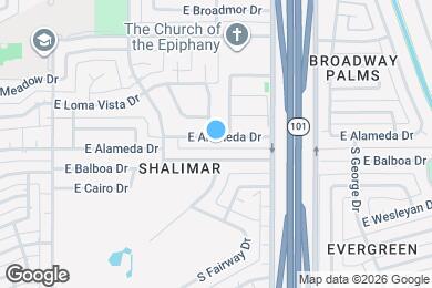 Map image of the property - 2149 E Alameda Dr