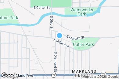 Map image of the property - 1222 E Vaile Ave