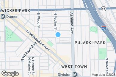 Map image of the property - 1419 N Paulina St