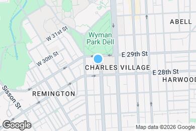 Map image of the property - 2824 Maryland Ave