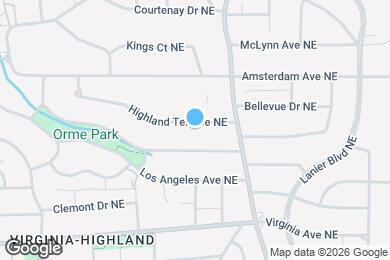Map image of the property - 925 Highland Terrace NE