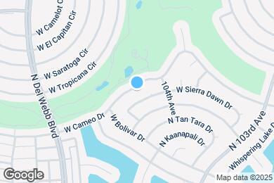 Map image of the property - 10415 W Cameo Dr