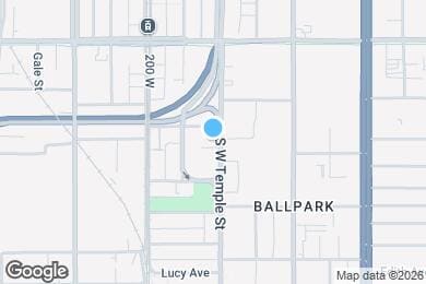 Map image of the property - 1012 S West Temple